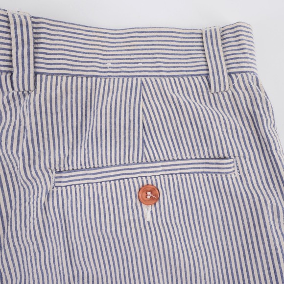 J.Crew Other - J. Crew Seersucker Striped Pants Blue White Mens 32x32